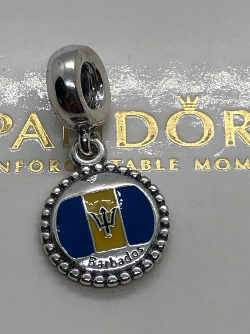 ✨🔥Pandora Barbados Country Heart Flag Exclusive Charm